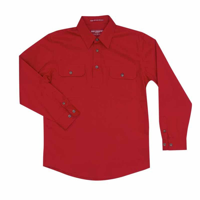 Just Country Work Shirt Boy's 1/2 Button