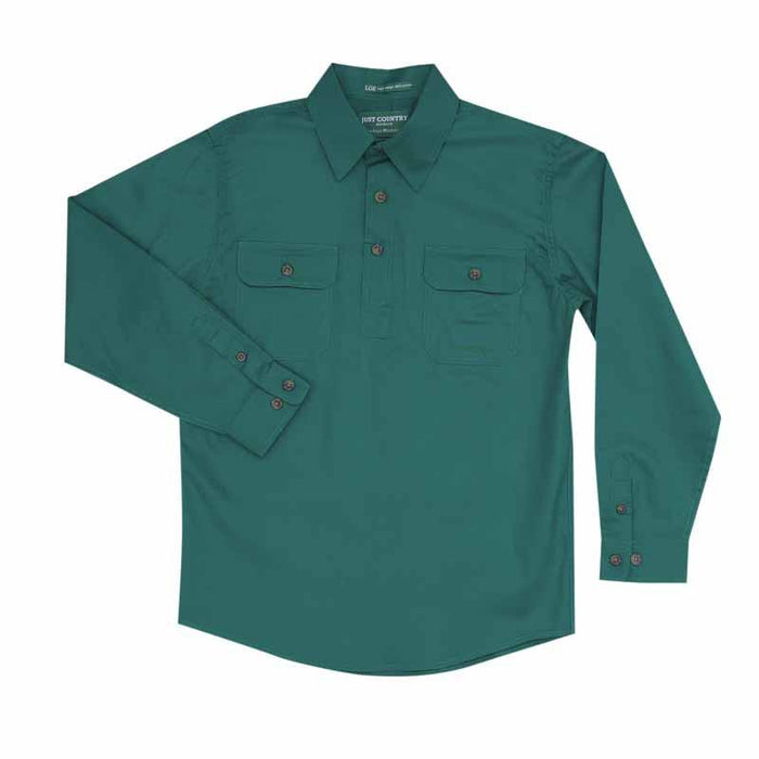 Just Country Work Shirt Boy's 1/2 Button