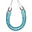 MONTANA NECKLACE MULTI-CHAIN TURQUOISE WITH HORSESHOES