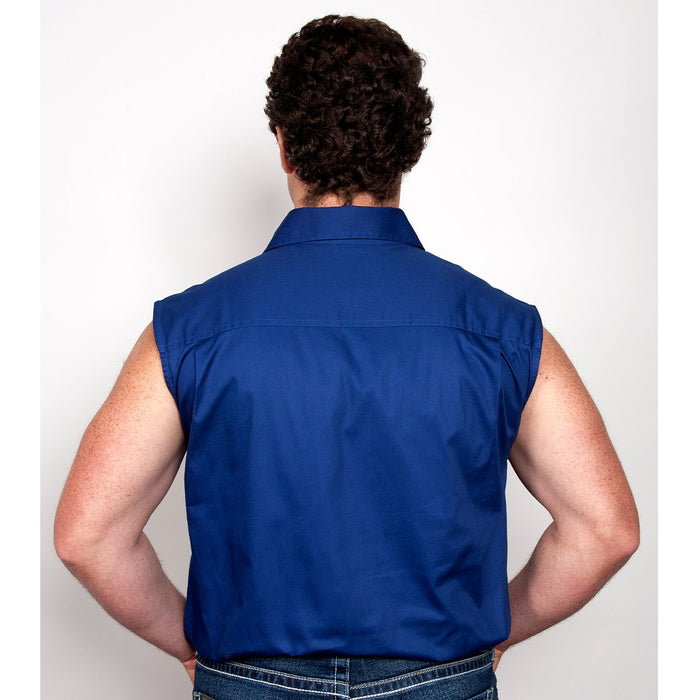 Just Country Jack Collection - 1/2 Button Sleeveless - Cobalt